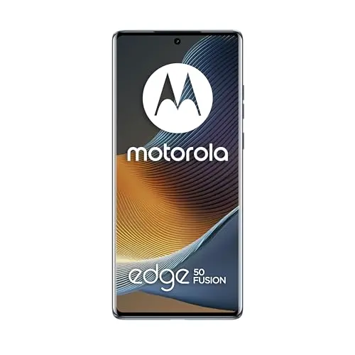 Motorola Edge 50 Fusion 8/256GB, Pantalla sin límites de 6,67” y Dolby Atmos, Sistema de cámaras Ultra Pixel de 50 MP, Carga TurboPower de 68 W (Incluido), SIM, Azul (forest blue/gris ardoise)