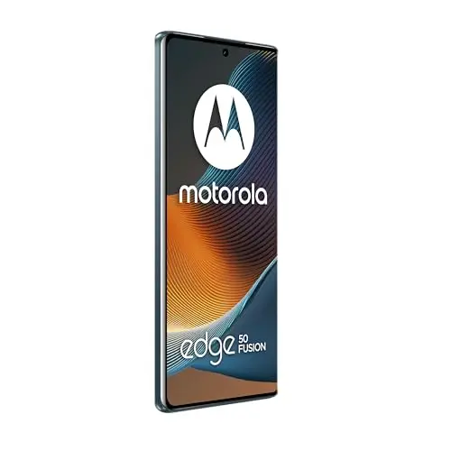 Motorola Edge 50 Fusion 8/256GB, Pantalla sin límites de 6,67” y Dolby Atmos, Sistema de cámaras Ultra Pixel de 50 MP, Carga TurboPower de 68 W (Incluido), SIM, Azul (forest blue/gris ardoise)