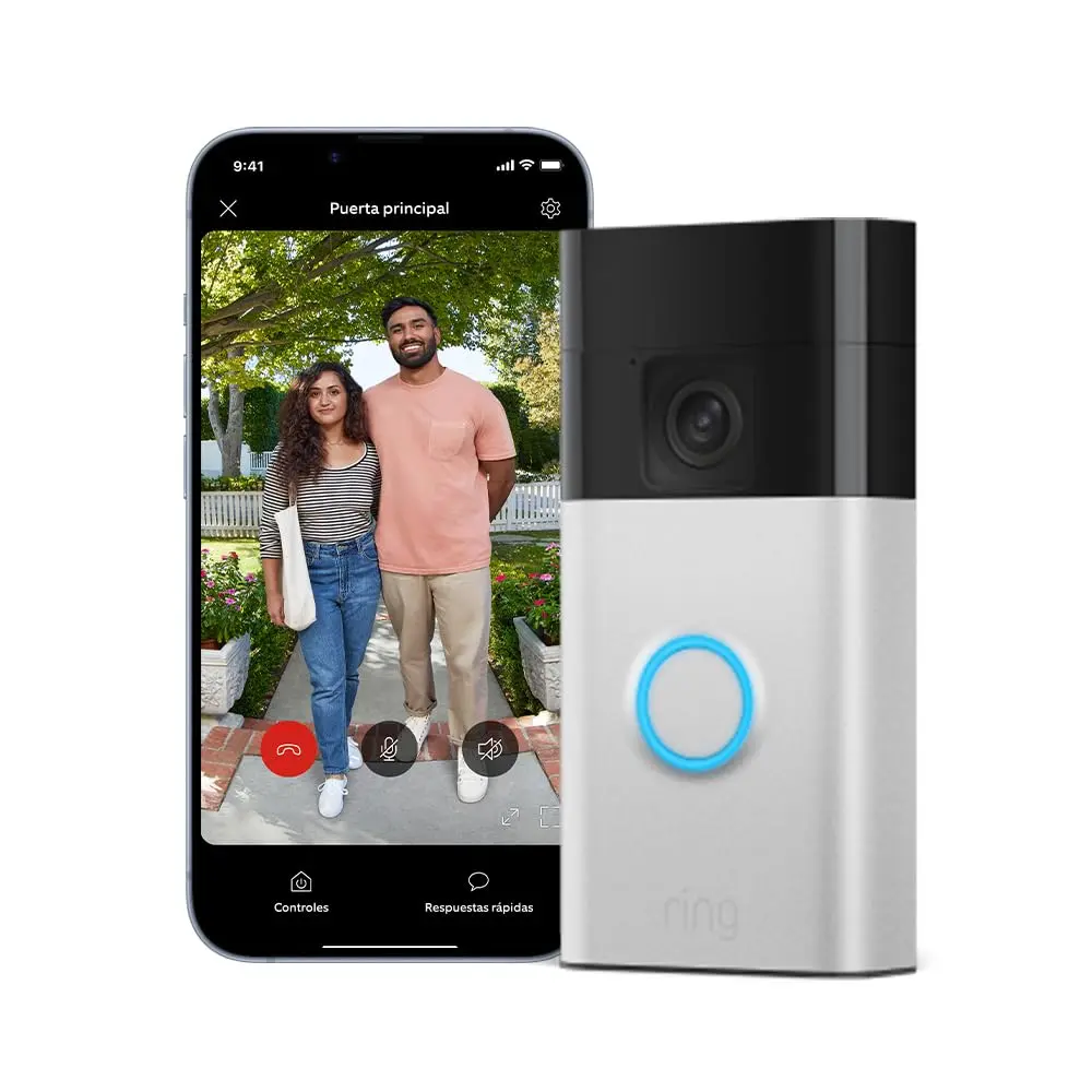 Nuevo Ring videotimbre con batería (Battery Video Doorbell), con vídeo HD de cuerpo entero, instalación fácil por cuenta propia (5 min) | con batería integrada I 30 días gratis de Ring Protect