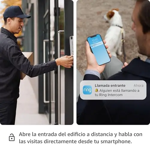 Ring Intercom de Amazon | Actualiza tu interfono a un sistema inteligente con apertura en remoto, comunicación bidireccional, acceso de invitados | Fácil de instalar | Compatible con Alexa