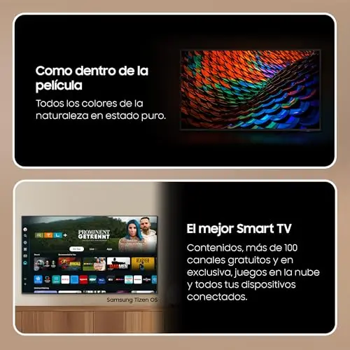 SAMSUNG TV Crystal UHD 4K 2024 75DU7105 Smart TV de 75" Crystal UHD con Colores Puros con PurColor, el Mejor Smart TV, Todos los Altavoces a la Vez con Q-Symphony y controla tu casa con SmartThings