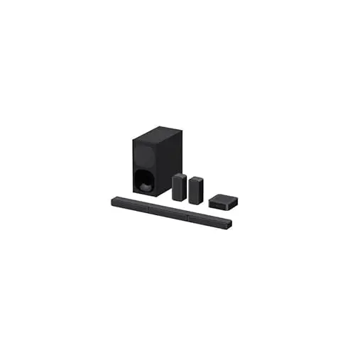 Sony HT-S40R - Barra de Sonido 5.1 (Sistema de Cine en Casa, Altavoces Traseros Inalámbricos, 600 W, Dolby Digital, Bluetooth, Sonido Envolvente), Negro