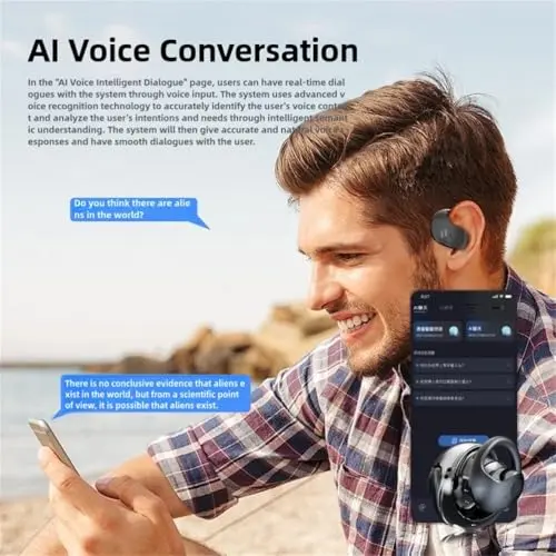 Traductor de idiomas HY-T26 ​​Pro, traductor de auriculares HY T26 Pro, admite más de 75 idiomas diferentes, equipado con aplicación AI, BT 5.4, sonido estéreo de alta fidelidad, traductor de idiomas(