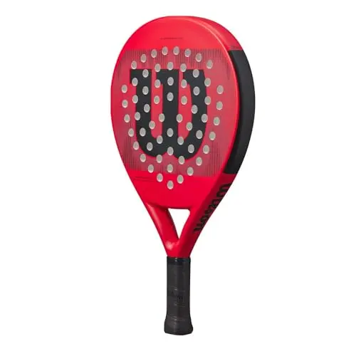 Wilson Pro Staff Team, Pala De Pádel Fibra Vídrio Y EVA 370 G Unisex Adulto, Rosso (Red), 2